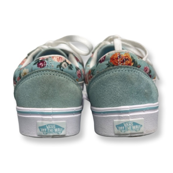 Vans Old Skool Comfort Cushion Floral Sneakers  6 Blue Floral - Picture 4 of 16